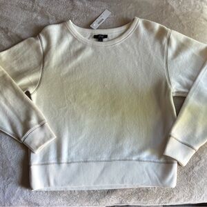 NWT J. CREW BRUSHED TERRY SWEATSHIRT